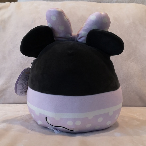 Disney Squishmallow 10 inches Minnie, with a purple polka dot bow - Picture 3 of 5